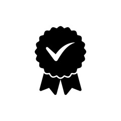Approved icon vector illustration. Certified Medal Icon. check mark