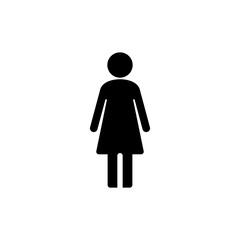 Female icon vector illustration. woman sign and symbol