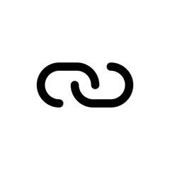 Link icon vector illustration. Hyperlink chain sign and symbol
