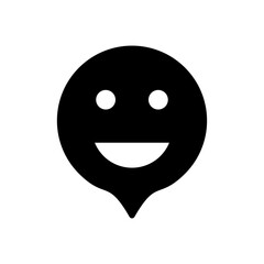 smile icon vector illustration. smile emoticon icon. feedback sign and symbol