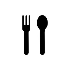 spoon and fork icon vector illustration. spoon, fork and knife icon vector. restaurant sign and symbol