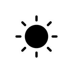 Sun icon vector illustration. Brightness sign and symbol.