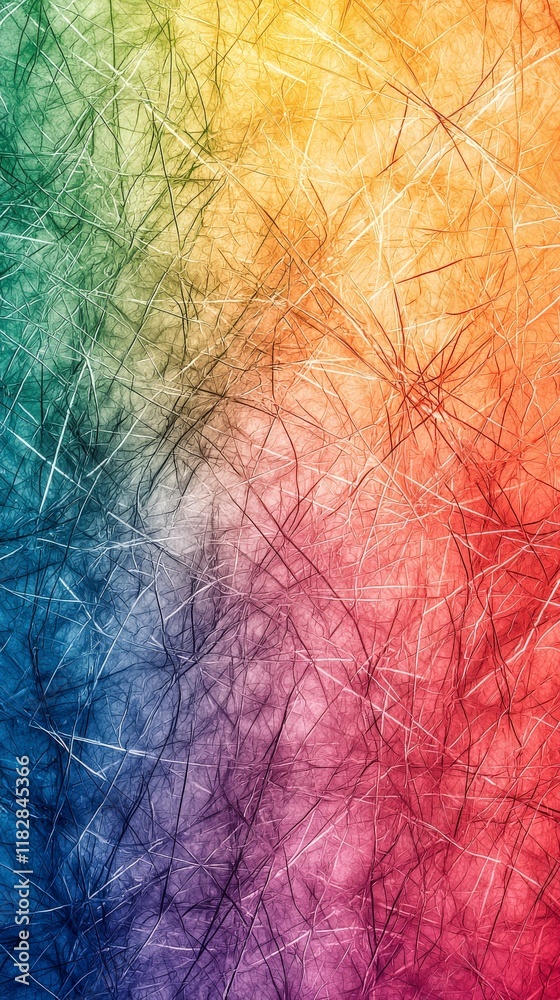 Poster vibrant abstract background with colorful texture in gradient rainbow hues generating visual interes