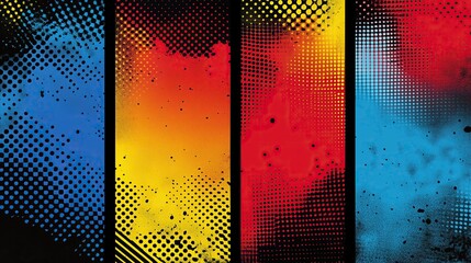 Fototapeta premium colorful comic book-style page panel background