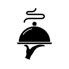 Hand and Tray icon design