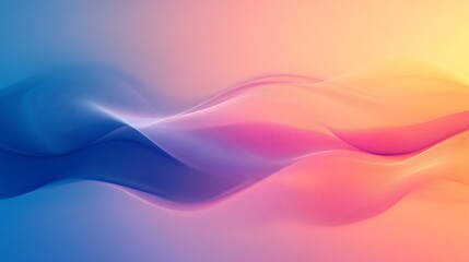 Abstract Colorful Waves Flowing Gradient Design