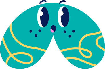 Childish Abstract Character With Playful Shapes