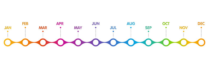 Infographic for presentation 12 months in 4 quarter can used for workflow layout, process diagram, flow chart.
