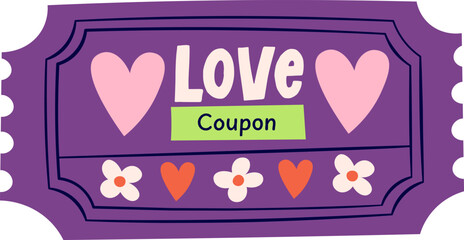 Love Coupon Ticket