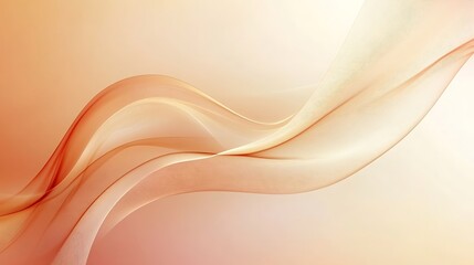 Abstract Peach Colored Wave Background Design