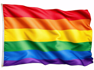 Fototapeta premium Rainbow flag symbolizing LGBTQ+ pride and diversity.