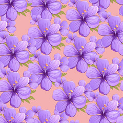 watercolor seamless pattern with vintage flowers. beautiful botanical print with colorful flowers. decorative any. bright spring or summer background. design. decor. textile