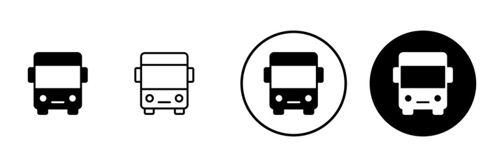 Bus icon vector. bus sign and symbol