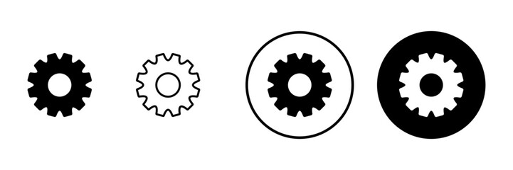Setting icon vector. Cog sign and symbol. Gear Sign