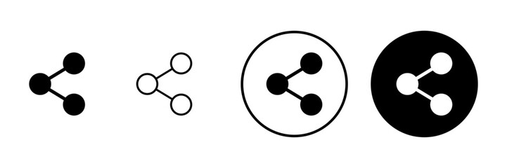 Share icon vector. Sharing sign and symbol