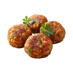Lentil Kofta with Parise Isolated on Transparent Background