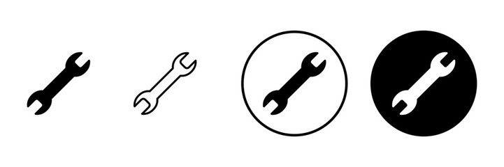 Wrench icon vector. repair icon. tools sign and symbol