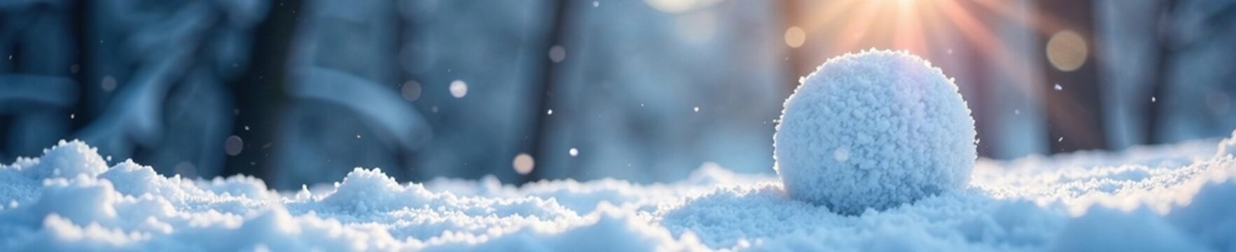 Papai Noel contra uma nuvem branca transparente, Bola Dourada, Neve, Neve