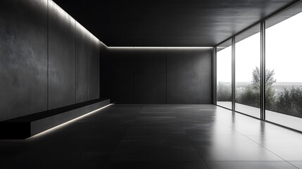 Modern minimalist interior design urban space photography contemporary aesthetic