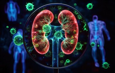 Kidney Anatomy and UTI Impact of E coli on Kidneys Ureters Bladder and Urethra Urethritis Cystitis Pyelonephritis Ureteritis