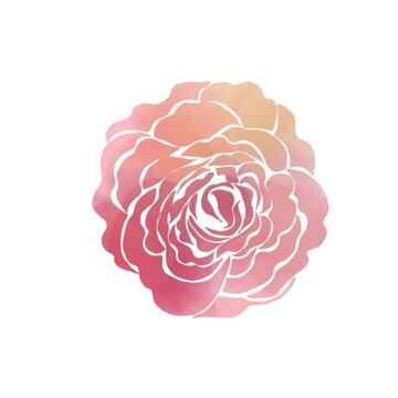 Intricate rose illustration spin motion graphic micro animation