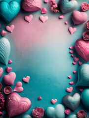 background with hearts