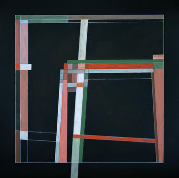 An abstract painting on the theme of the right angle
