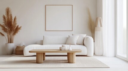 Serene Minimalist Living Room Interior Design