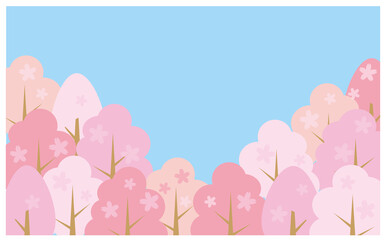 春のかわいいイラスト背景素材