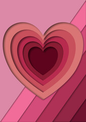 pink valentine heart