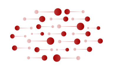 Neurons connections background template design