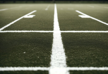 Fototapeta premium yard football sport athletic line field grass green white turf artificial astro american
