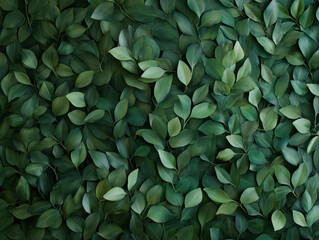 Embrace Nature's Beauty: A Tranquil Backdrop of Intertwined Lush Green Leaves, Offering Refreshing Textures and Shades for Serene Ambiance