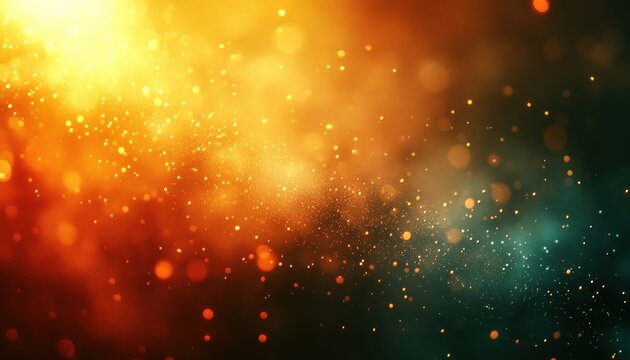 Abstract Soft Bokeh Light Background with Warm Gold Dreamy Textures and Gradients