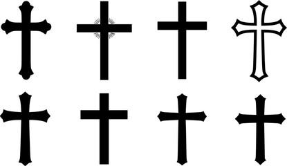 vector set Religious CROSS BUNDLE, Jesus Cross, Old Rugged Cross , Christian ,Cross , Religious , Cross ClipArt, Crosses, Catholic Cross, Silhouette Cross, Faith Cross