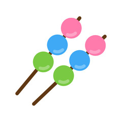 Dango Food Icon, Simple Icon Vector Design, best used for presentation, application, web and banner	