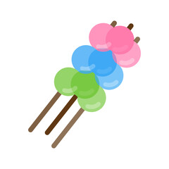Dango Food Icon, Simple Icon Vector Design, best used for presentation, application, web and banner	