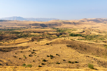 Armenia, Kotayk Province, landscape view from the town of Voghjaberd.