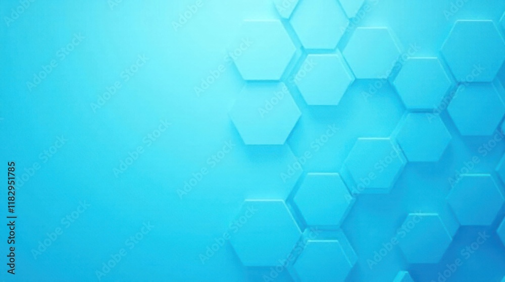 Aufkleber abstract blue hexagon pattern background for modern designs