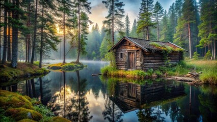 Abandoned Finnish Sauna, Lake & Forest - Urban Exploration Photography