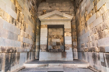 Armenia, Kotayk Province, Garni. Inside Roman temple.
