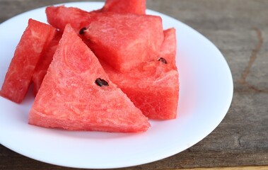 Fresh watermelon summer tropical fruit