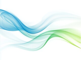 "Abstract Blue and Green Wave Background Series – Flowing Design with Elegant Curves for Creative Projects"