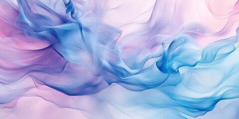 Obraz premium Abstract pastel blue and pink fabric waves.