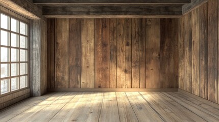 Rustic Wooden Room Interior Design