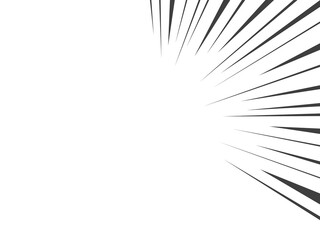 Fototapeta premium 集中線のイラスト