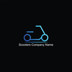 Minimalist Logo Scooters Design 