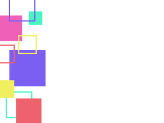 Square Geometric Abstract Frame Background