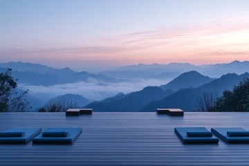 Luxury infinity pool overlooking a serene sunset