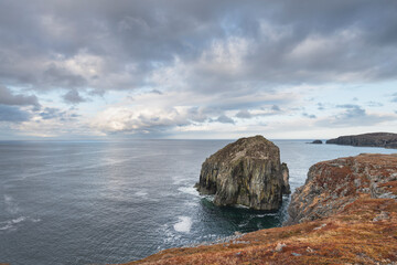 Rugged headlands near Spillars Cove, Bonavista Peninsula, Newfoundland.